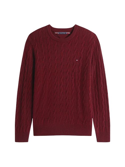 Maglia intrecciata in pura lana d'agnello Tommy Hilfiger | MW0MW40442XT2